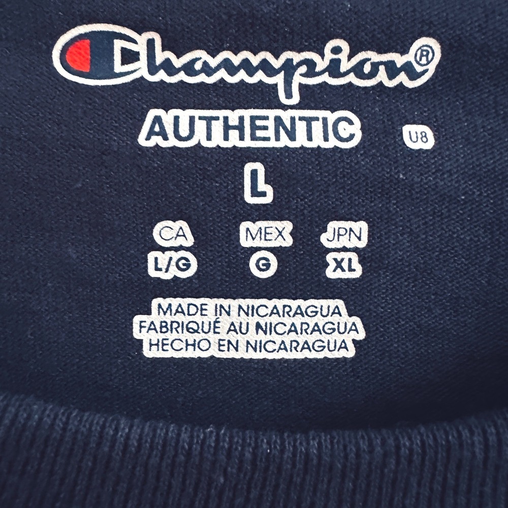 Champion Penn University of Pennsylvania T-Shirt Navy Blue Mens Large Collegiate - Picture 5 of 5